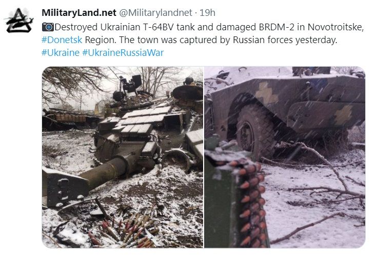 Donetsk T-64BV and BRDM-2 Novotroitske.jpg